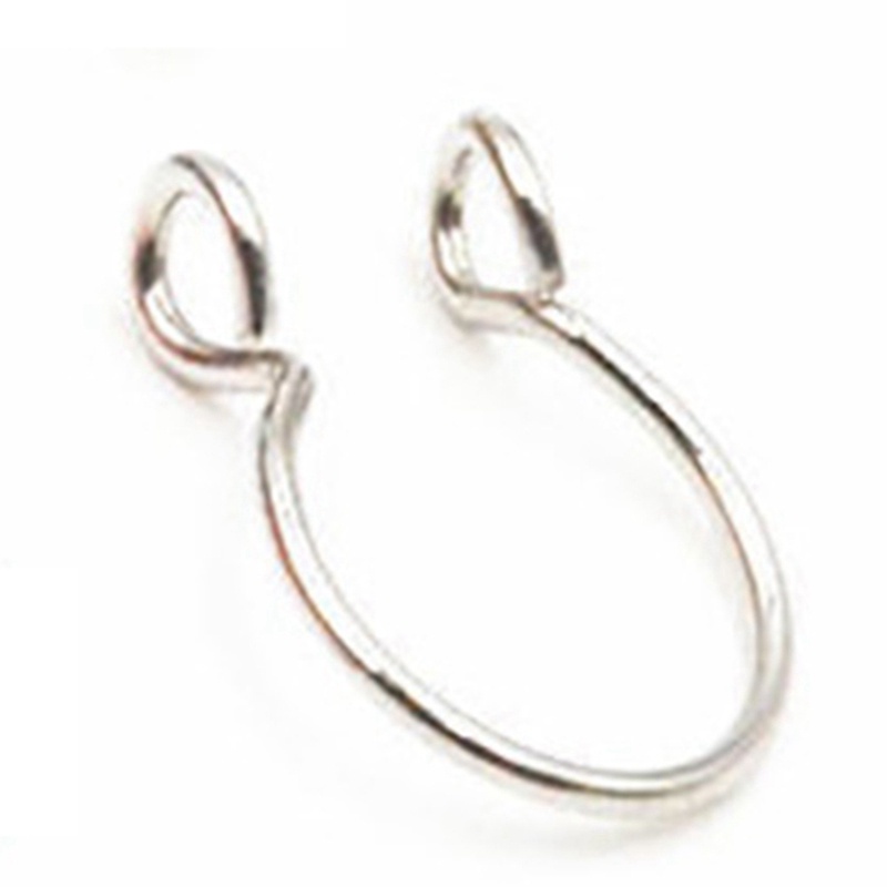 Set 5 khuyên tai/mũi/mũi hình chữ C bằng thép y tế