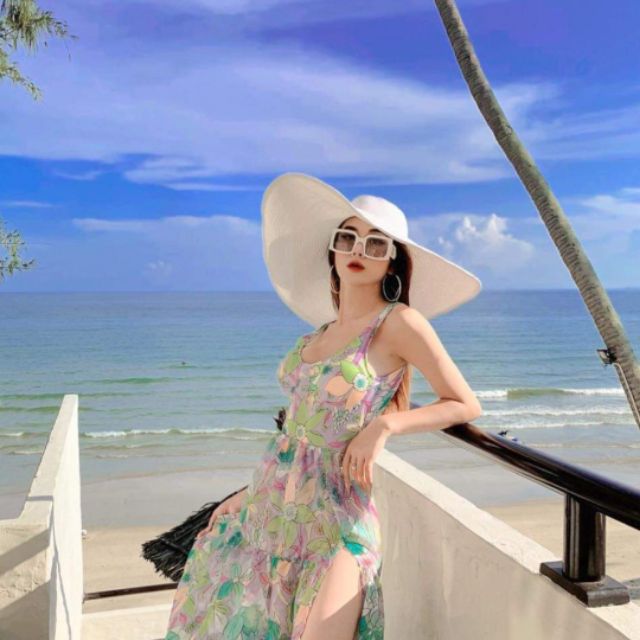 Nón cói đi biển vành siêu rộng 60 cm nhiều màu