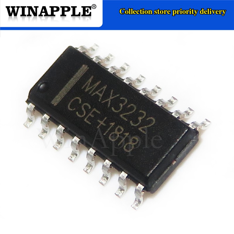 10pcs/lot MAX3232CSE MAX3232 MAX3232ESE SOP-16 RS-232 Interface IC 3-5.5V MultiCh Line Driver/Receiver new original In Stock