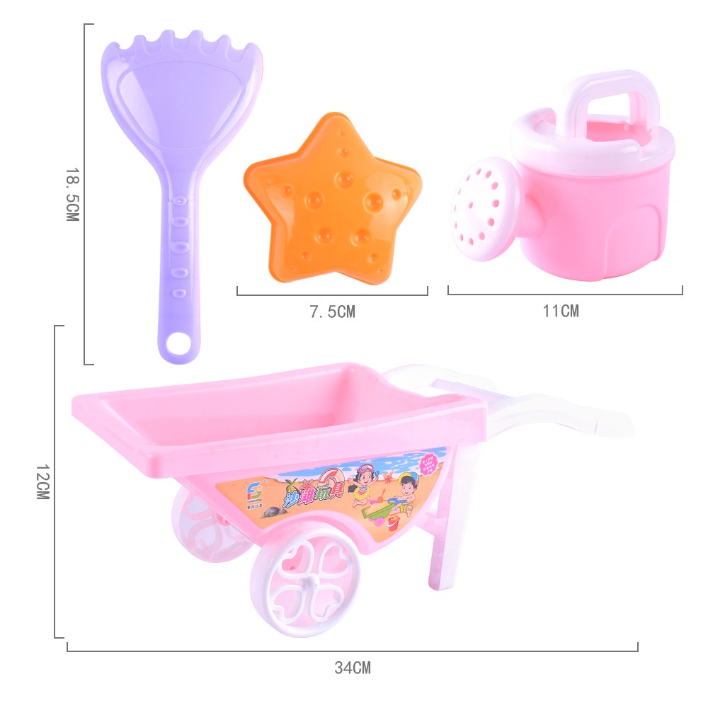 Đồ Chơi Bãi Biển Xô Kèm Phụ Kiện- Bộ Đủ Món Đồ Chơi Xúc Cát Bằng Nhựa Cao Cấp