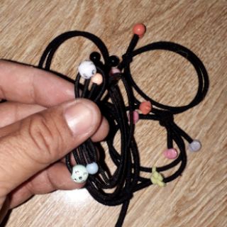 Combo 5 chiếc cột tóc đen 2 dây có 5 mẫu khác nhau