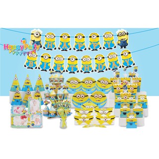 Set Trang Trí Bàn Tiệc Chủ Đề Minion