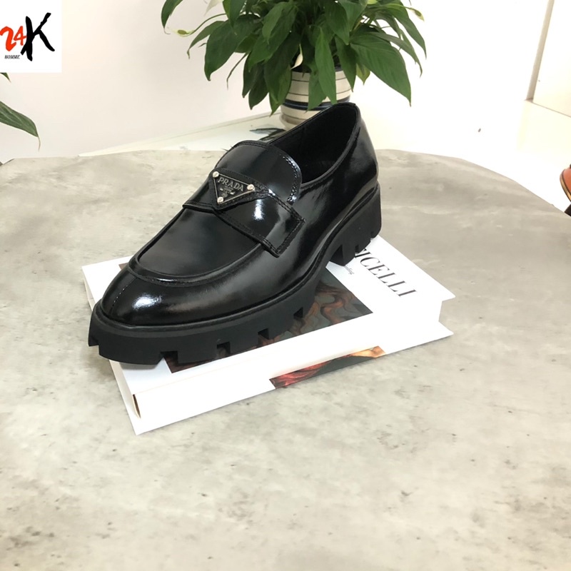 Giày lười nam, giày lười nam da bò, Giày lười công sở nam, Giày tây nam, Giày lười nam tăng cao 6CM