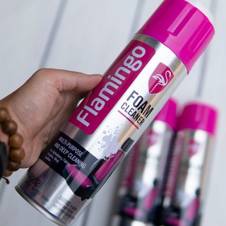 Chai xịt bọt vệ sinh đồ da Flamingo làm sạch ghế da , nội thất ô tô - Làm sạch ghế da, nỉ, taplo