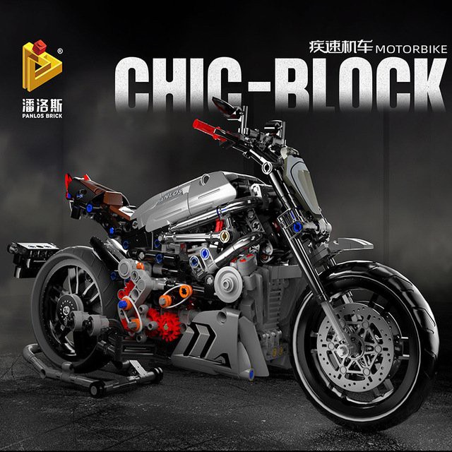 ●™✢(Có Sẵn )đồ chơi Lắp ráp Technic XE MOTO DUCATI CICH BRICK Motorbike Devil RAPID 672002