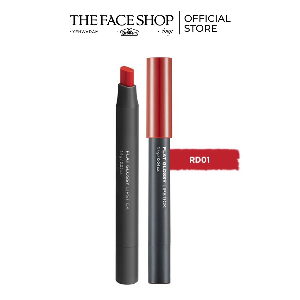 Son Đa Năng TheFaceShop Flat Glossy Lipstick 1.4G
