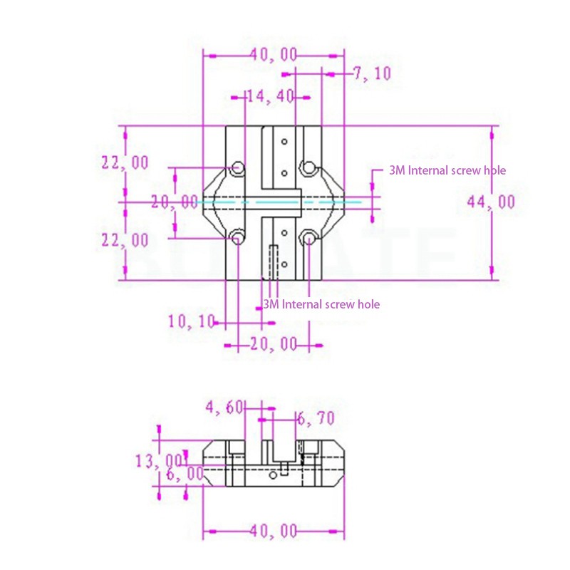 1 Miếng Nhôm Delta Kosse Slide M4 Cho Máy In 3d