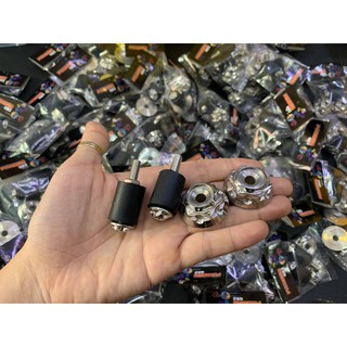 Cặp gù tay lái Salaya inox mẫu S3 sẵn gù và cao su đệm