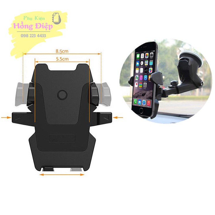 Kẹp Điện Thoại Cổ Dài Ô Tô One-Touch (Điều Chỉnh Được Độ Dài Của Kẹp) | BigBuy360 - bigbuy360.vn
