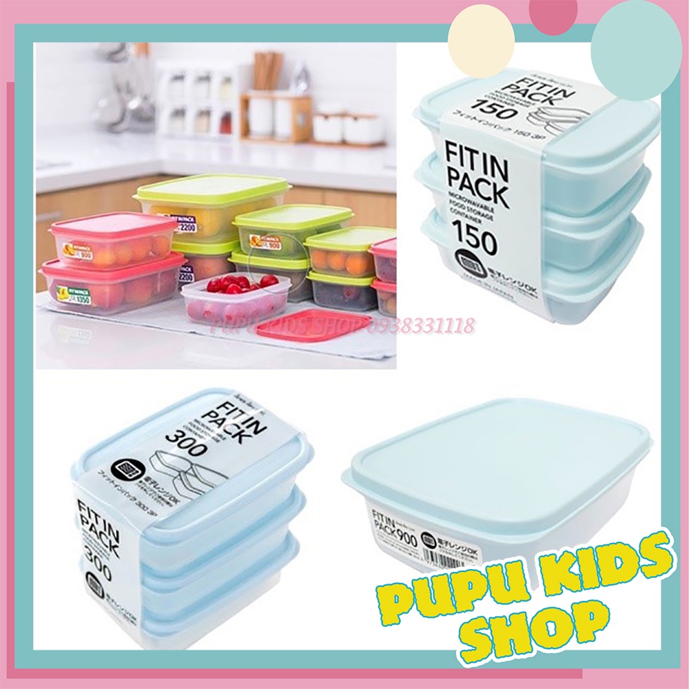 Set hộp nhựa nắp dẻo đủ Size Nakaya Nhật Bản (Màu Ngẫu Nhiên)