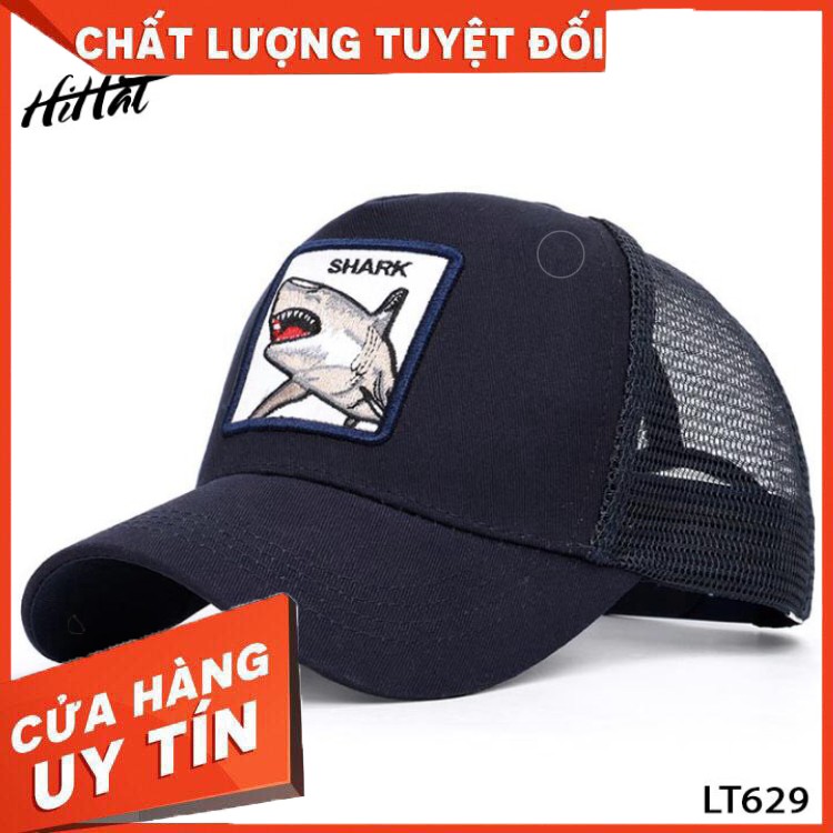 Mũ lưỡi trai lưới thể thao thêu hình các con vật đáng yêu - Hàng nhập khẩu