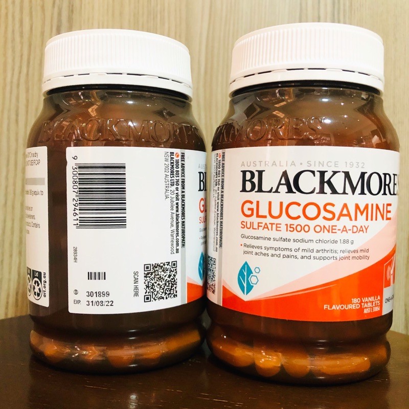 Blackmores Glucosamine Sulfate 1500 Úc hỗ trợ xương khớp, ngày 1v sau ăn