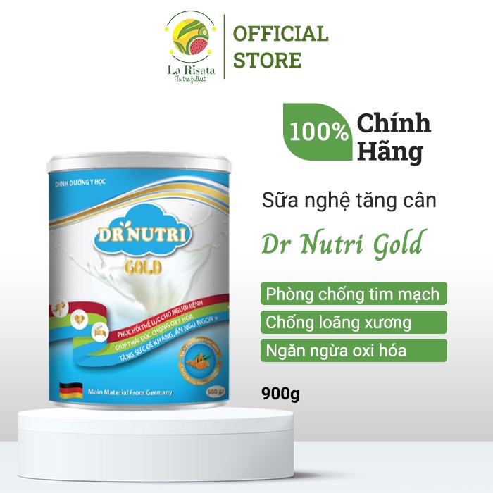 Hộp sữa nghệ tăng cân Dr. Nutri Gold đầy đủ dinh dưỡng giúp phục hồi sức khỏe 400gr và 900gr - BCA62