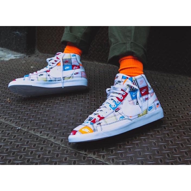 'Giày Cổ Cao' Nike Blazer Mid 'Patchwork'