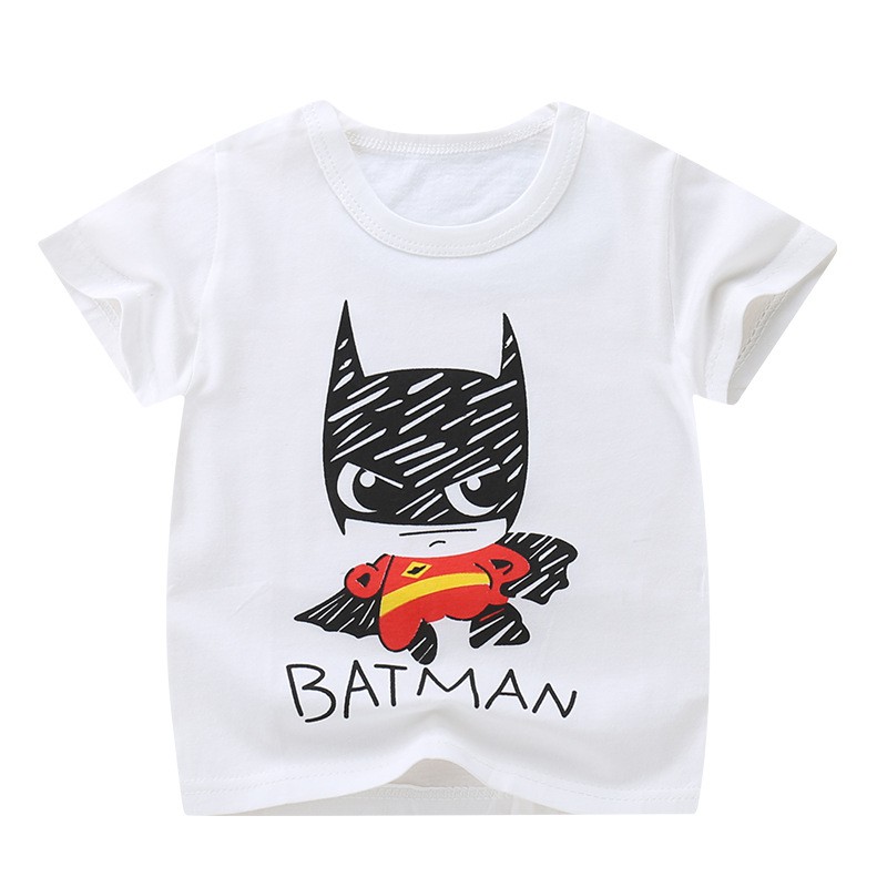 ÁO PHÔNG CỘC TAY CHO BÉ TRAI BÉ GÁI MẪU BATMAN, GẤU TRÚC, SNOOPY