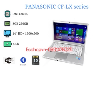 Laptop panasonic cf-lx3/lx4/lx5 màn hình cảm ứng 14 inch 8gb ram 256gb ssd core i5 - likenew 98% zin nhật