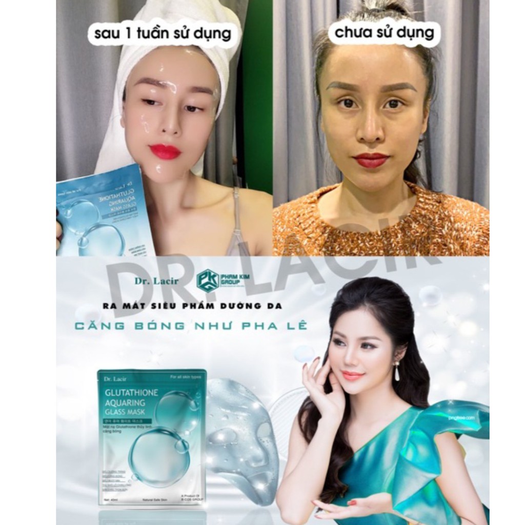 1 Mặt nạ Thủy Tinh Glutathione căng bóng Dr.Lacir