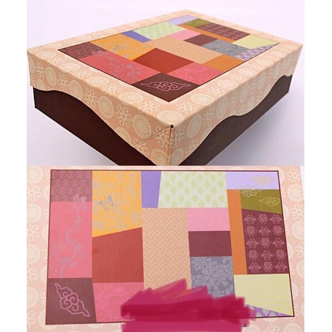 Hộp nắp rời màu sắc trung thu 6 bánh 75gr