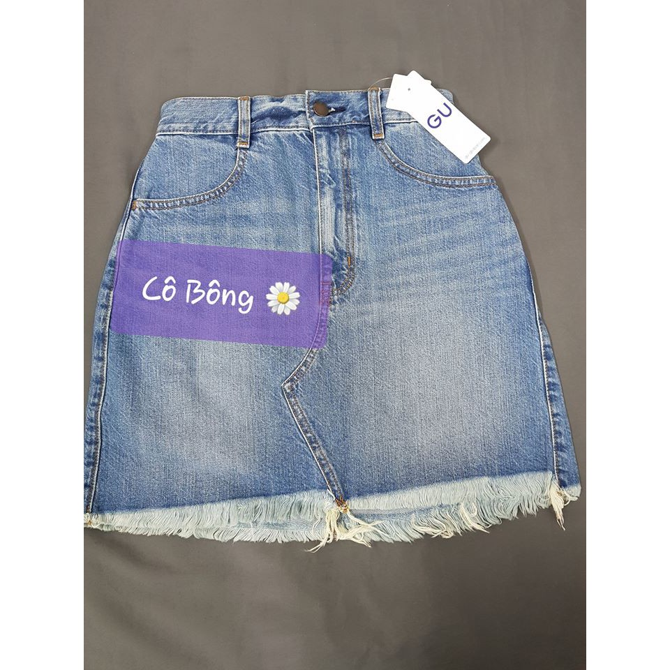 Chân váy jean GU Nhật - Chân váy ngắn | BigBuy360 - bigbuy360.vn