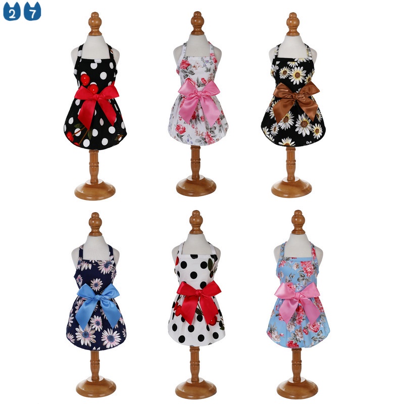 Đầm Công Chúa Đính Nơ Hoa Nhỏ Xinh Xắn Thời Trang Mùa Hè Cho Cún Cưng 27