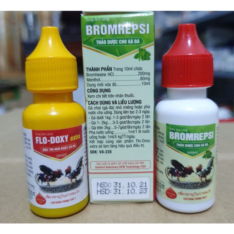 Bộ đôi Gà đá khò khè sổ mũi 2 lọ 10ml