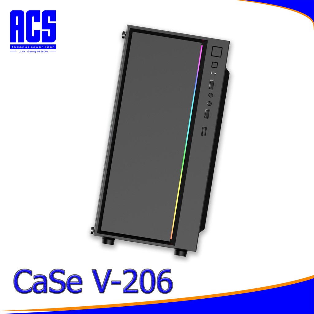 Vỏ Nguồn Máy Tính VSP V206 LED RGB - USB 3.0 | BigBuy360 - bigbuy360.vn