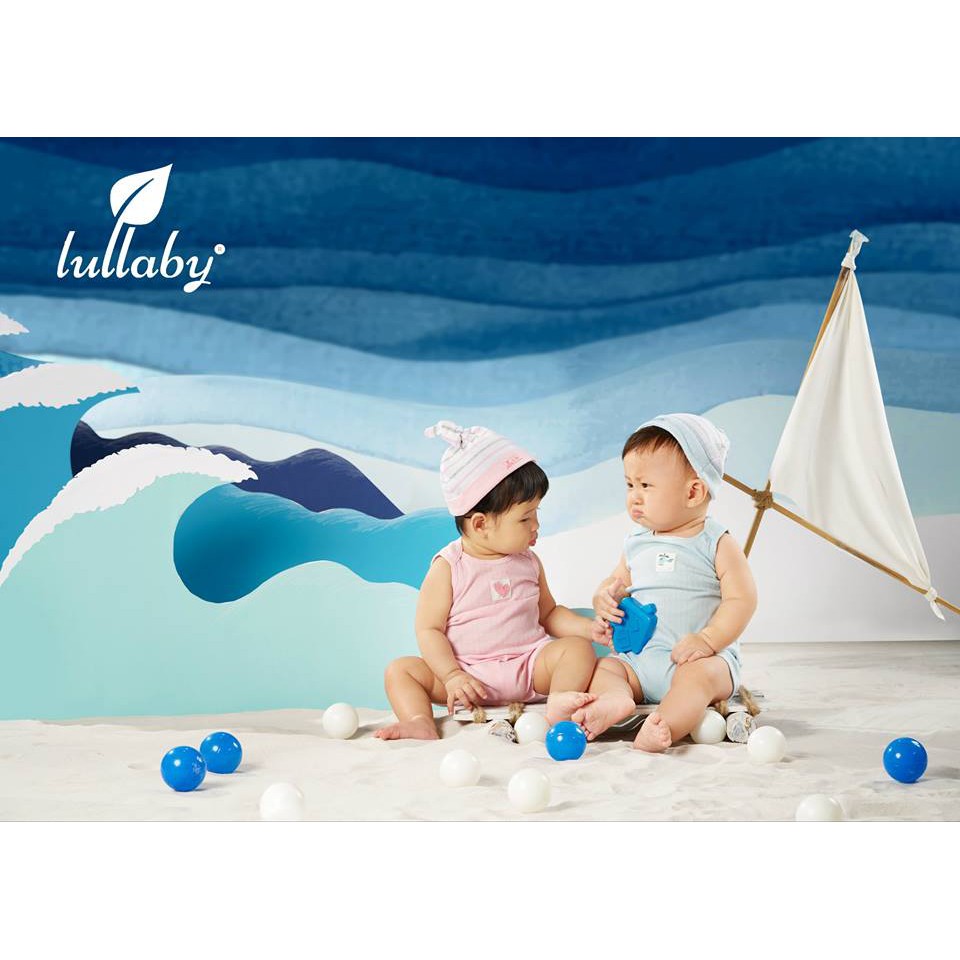 LULLABY BST Đại Dương Set 2 mũ thắt nút sơ sinh NH1917