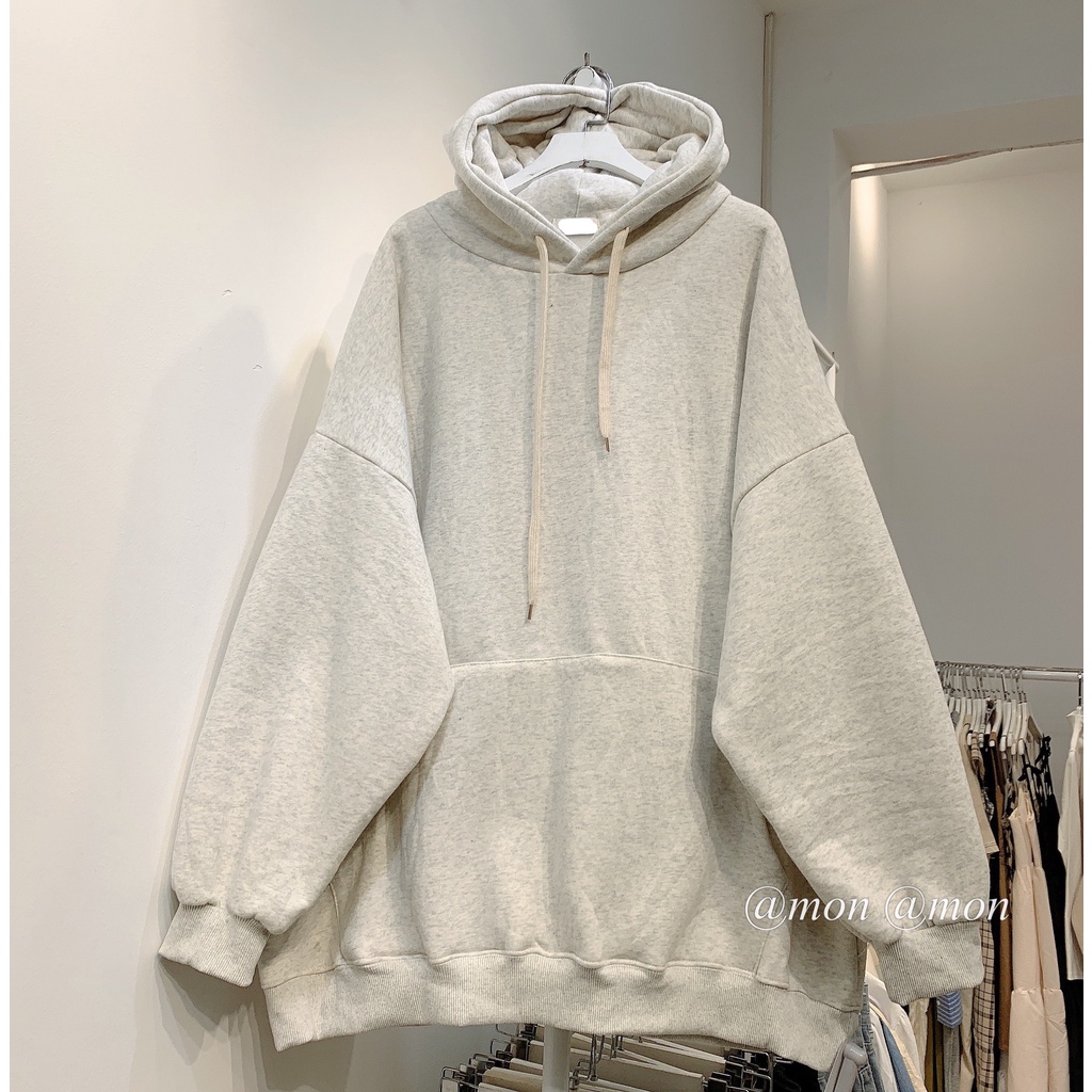 2101052 Hoodie nỉ bông siêu to khổng lồ - áo nỉ chui nữ ulzzang form siêu to và dài rộng. | BigBuy360 - bigbuy360.vn