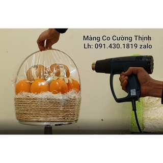 20 Túi  Màng Co Bọc Giỏ Quà, Màng Co Bọc Giỏ Trái Cây Đủ Các Size Giá Sỉ