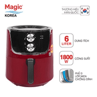 Nồi chiên không dầu Magic A-801 Đen- Đỏ