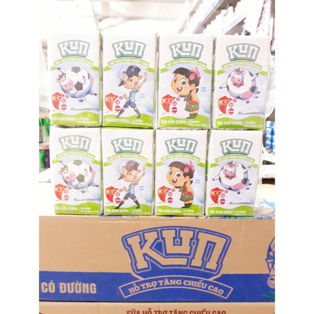 Thùng 48 Hộp x 110ml Sữa trái cây Kun Các Vị
