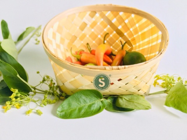 Rổ Mây Tre Đựng Đồ, Trồng Cây và Trang Trí