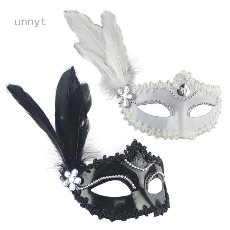 Mặt Nạ Lông Vũ Hóa Trang Halloween