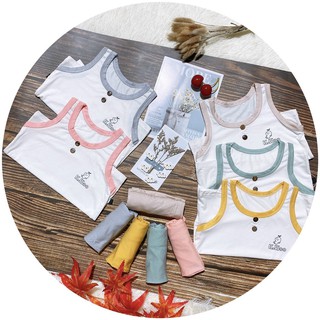 Bộ ba lỗ Kwo thun lạnh cho bé trai & gái chuẩn loại một