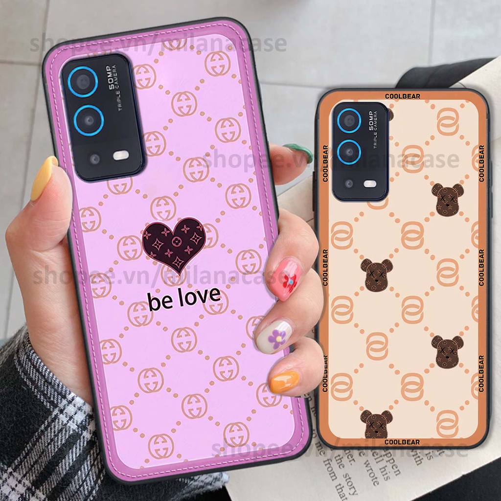 Ốp Oppo A54 / A55 hình trái tim be love tình yêu siêu đẹp, cá tính, thời trang