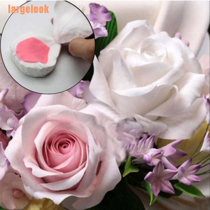 Khuôn Silicone Hình Cánh Hoa Hồng Trang Trí