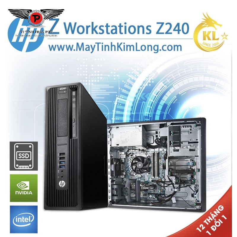 Xác Máy Bộ HP Workstation Z240 SFF - Gen 6/7 - Likenew 90~