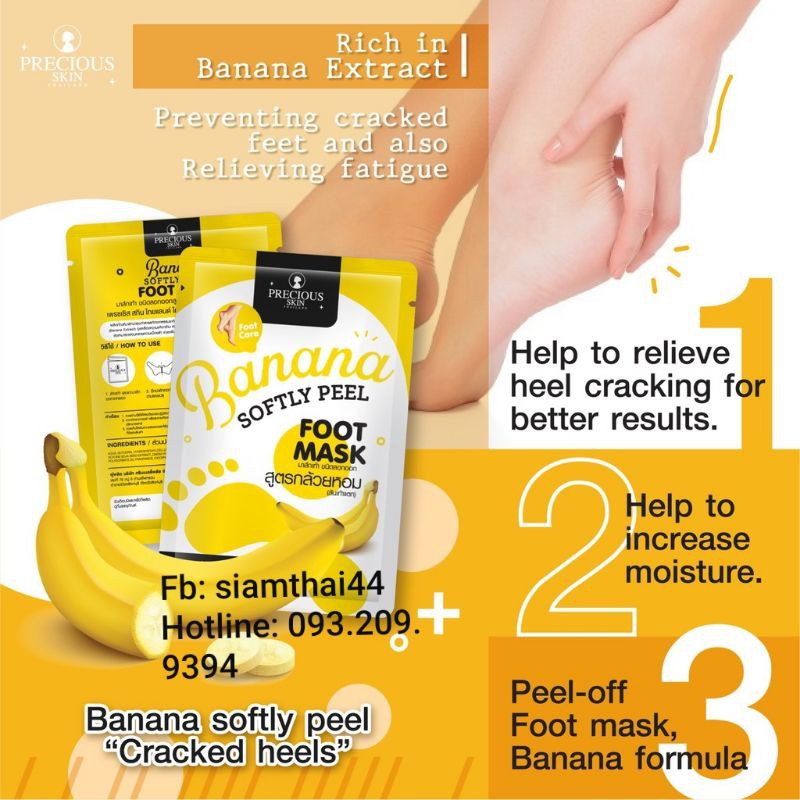(Lẻ 1 Gói) Mặt Nạ Chân SOFTLY PEEL FOOT MASK BY PRECIOUS SKIN | BigBuy360 - bigbuy360.vn