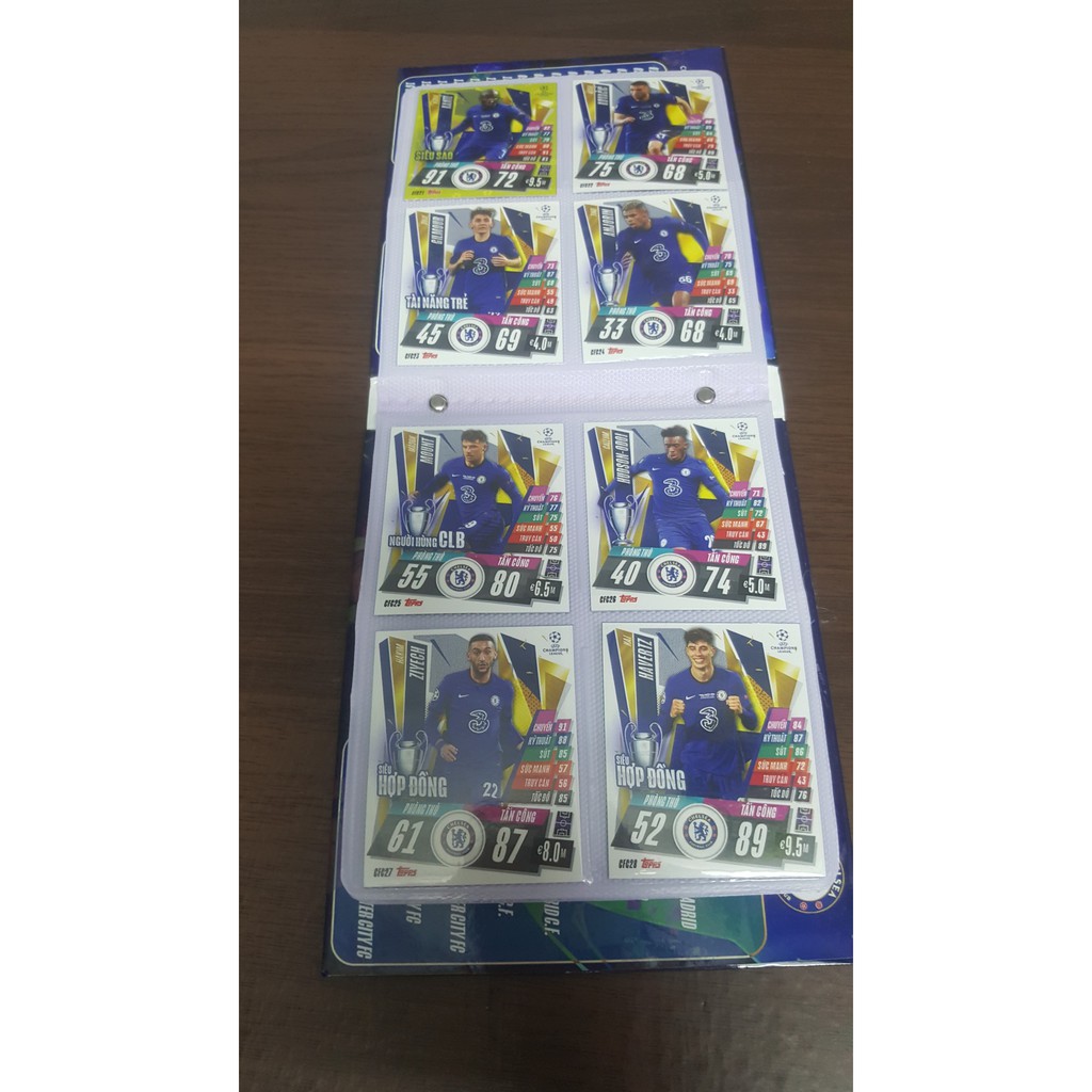 - Album thẻ Nhà Vô Địch Châu Âu Chelsea FC 2021