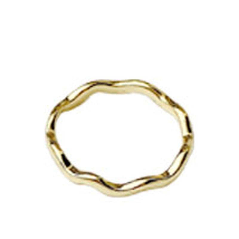 Nhẫn ngọc trai thiết kế gợn sóng có thể điều chỉnh phong cách Hàn Quốc Nhật Bản sang trọng khí chất 22625