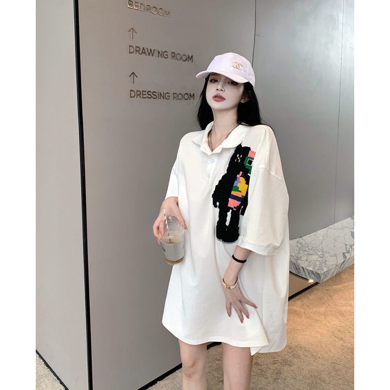 Jiashucheng Áo Thun Tay Ngắn Dáng Rộng Plus Size Thời Trang Mùa Hè Cho Nữ