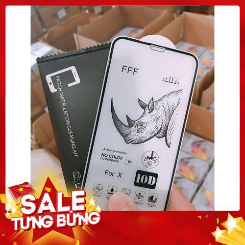 <ĐÃ CÓ IPHONE 12 PRO MAX 12 PRO 12 MINI>Kính Siêu Cường Lực 10D Tê Giác Full Màn Bo Sát Cạnh, HÀNG CHÍNH HÃNG