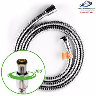 Dây sen tắm cao cấp inox 304 xoay 360° dài 1m2, 1m5 chính hãng onspa