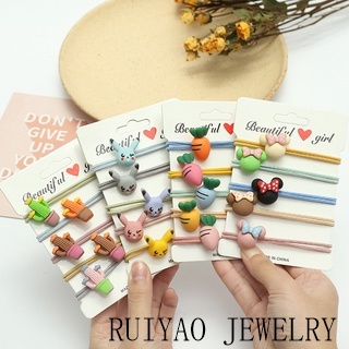 5 cài đặt Dây Cột Tóc Cao Su In Hình Rồng Hoạt Hình Phong Cách Hàn Quốc Cho Nữ