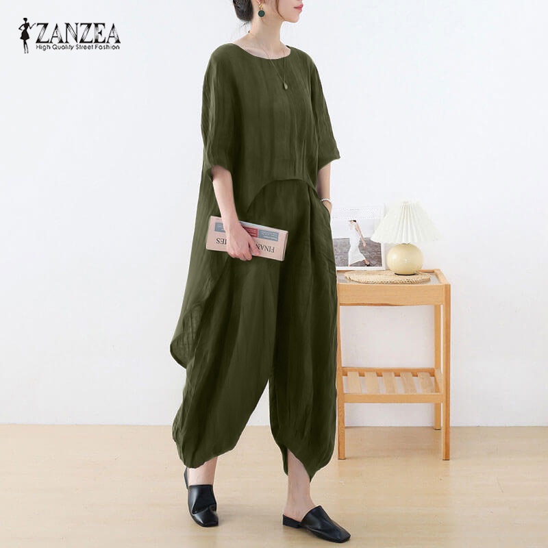 Set đồ 2 món Zanzea phong cách Hàn Quốc thời trang cho nữ