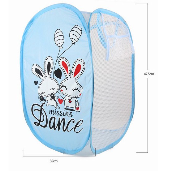 Giỏ Đựng Đồ Vải Lưới Quần Áo Đi Giặt Đựng Đồ Chơi Cho Bé Sọt đựng đồ đa năng H006