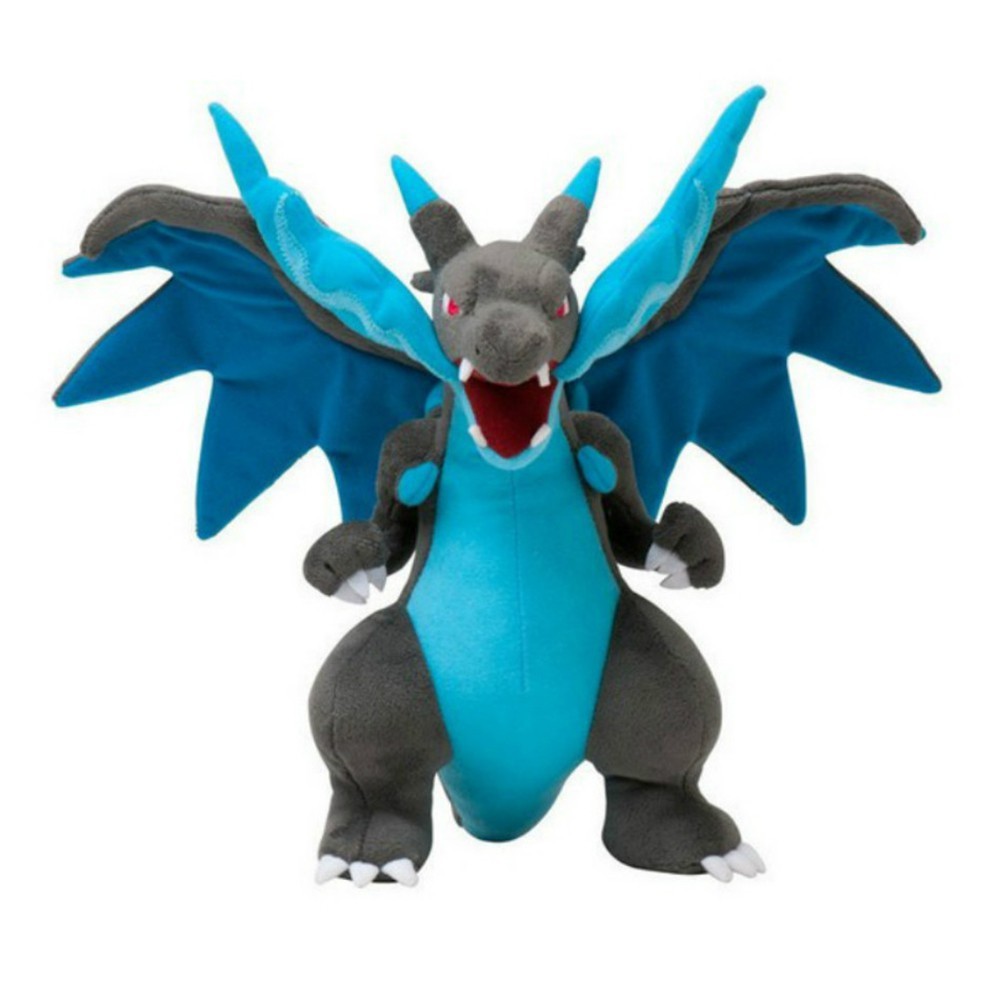 Đồ chơi nhồi bông hình Pokemon Charizard X Y Mega kích thước 10"