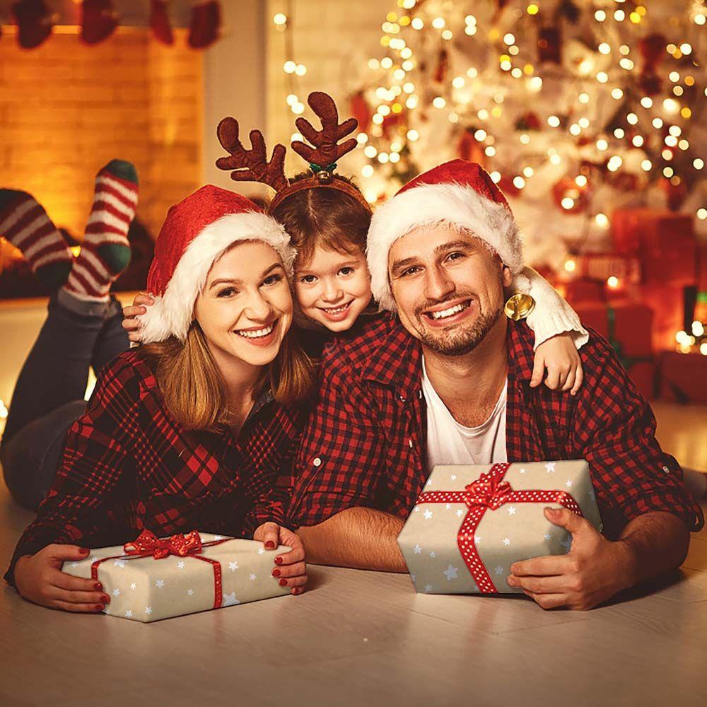 Giấy Gói Quà Một Mặt 44x100cm Họa Tiết Bông Tuyết Giáng Sinh Năm Mới