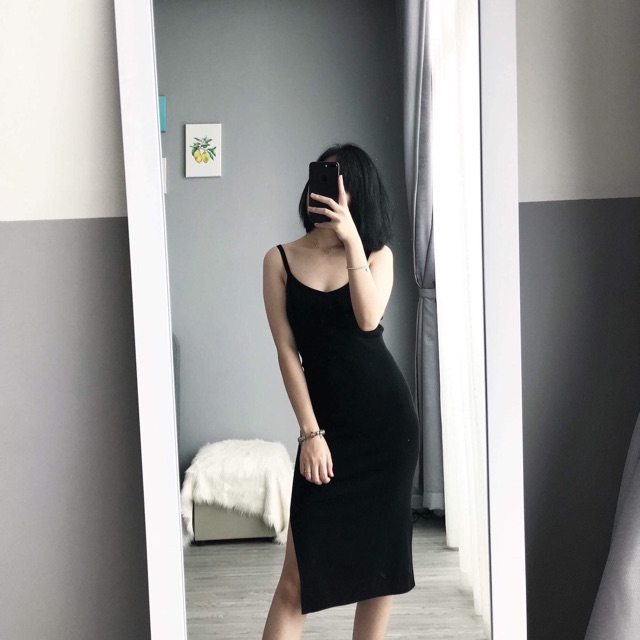 Váy 2 dây chất len mongtoghi