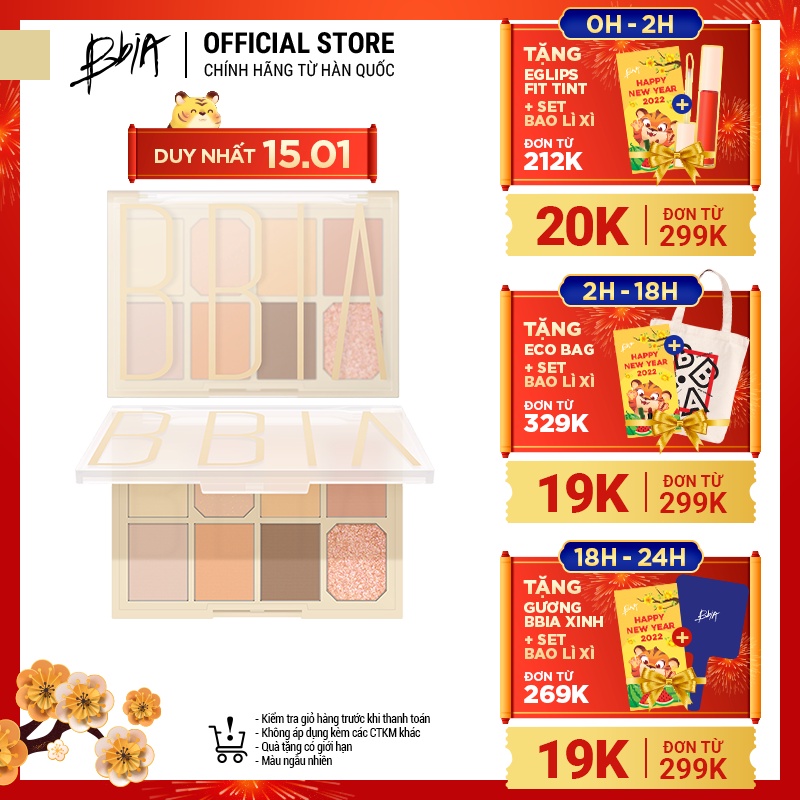 Bảng Phấn Mắt Bbia Final Shadow Palette Version 3 - Love Series (2 màu) 11g - Bbia Official Store